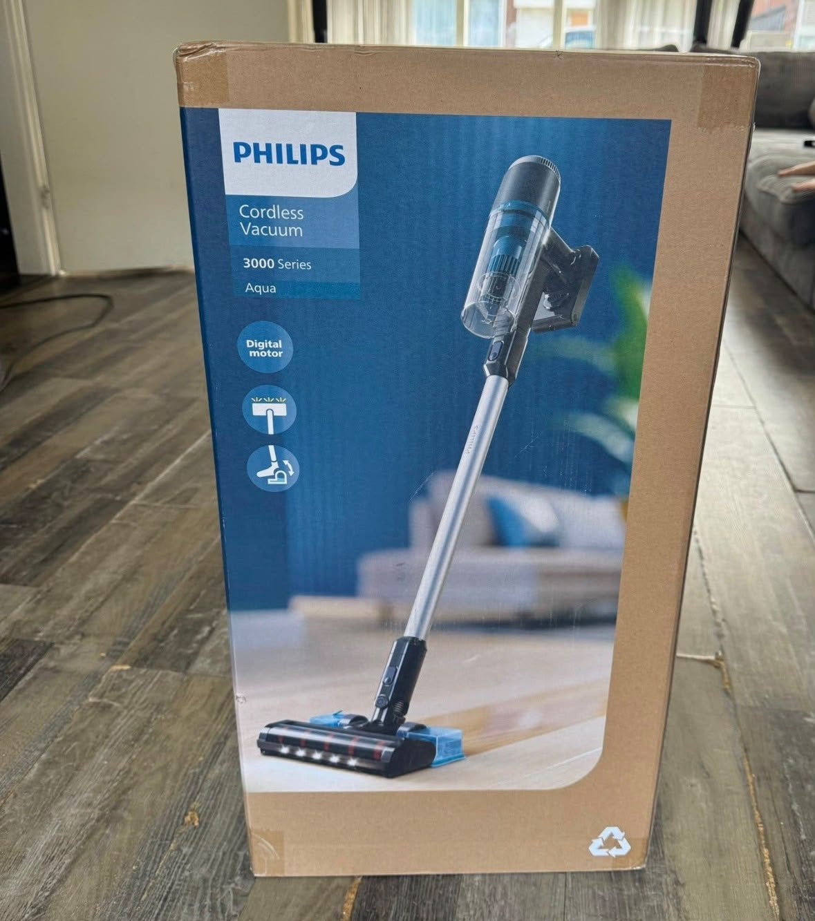 Philips Cordless Vacuum 3000 Series Aqua - Nieuw!, Philips, Ophalen of Verzenden, Reservoir, Steelstofzuiger