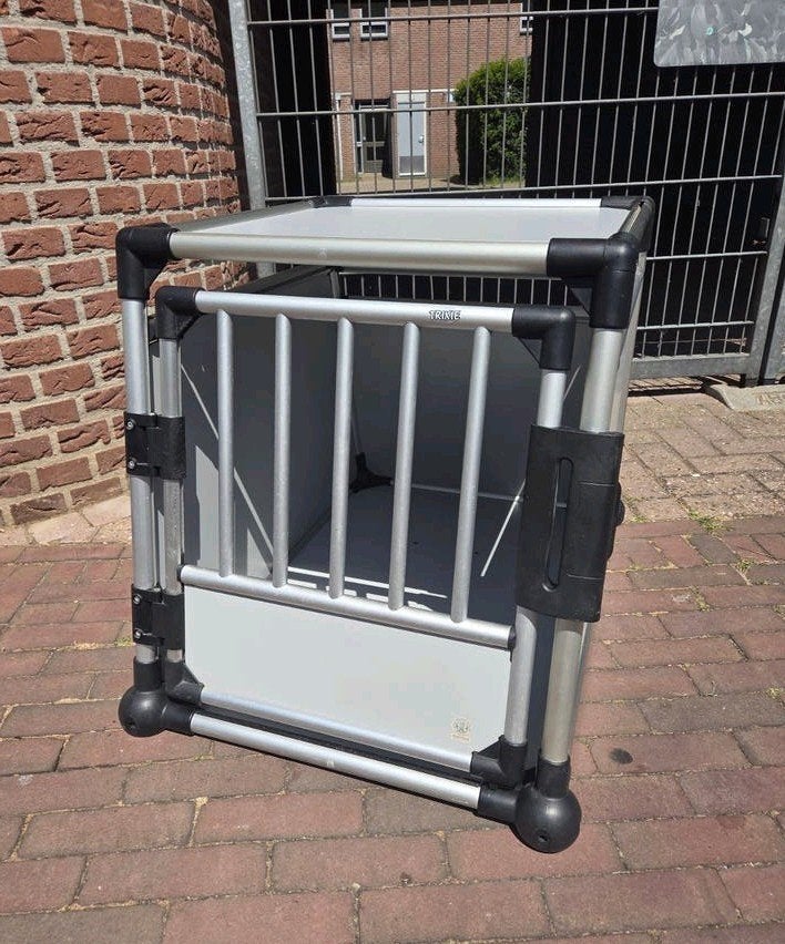 Trixie M-L Grijs Hondenbench, Auto, Vervoersbox, Ophalen, Gebruikt