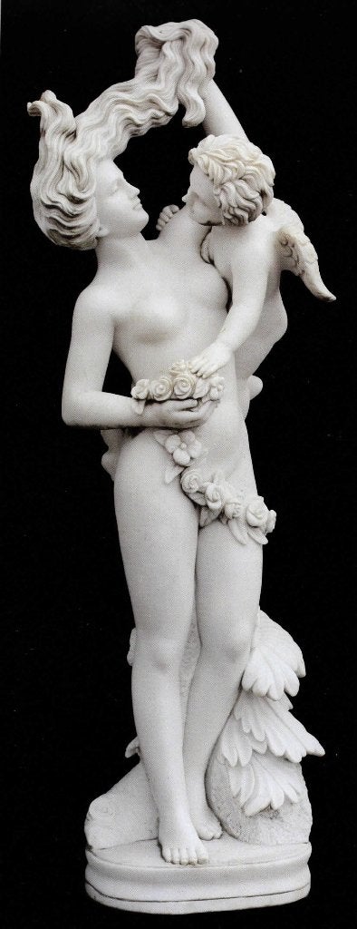 Bijzonder groot Carrara-marmeren beeld ‘Flora’ – 175 cm hoog, Ophalen, Handgemaakt, 1 meter - 2 meter, Overige materialen