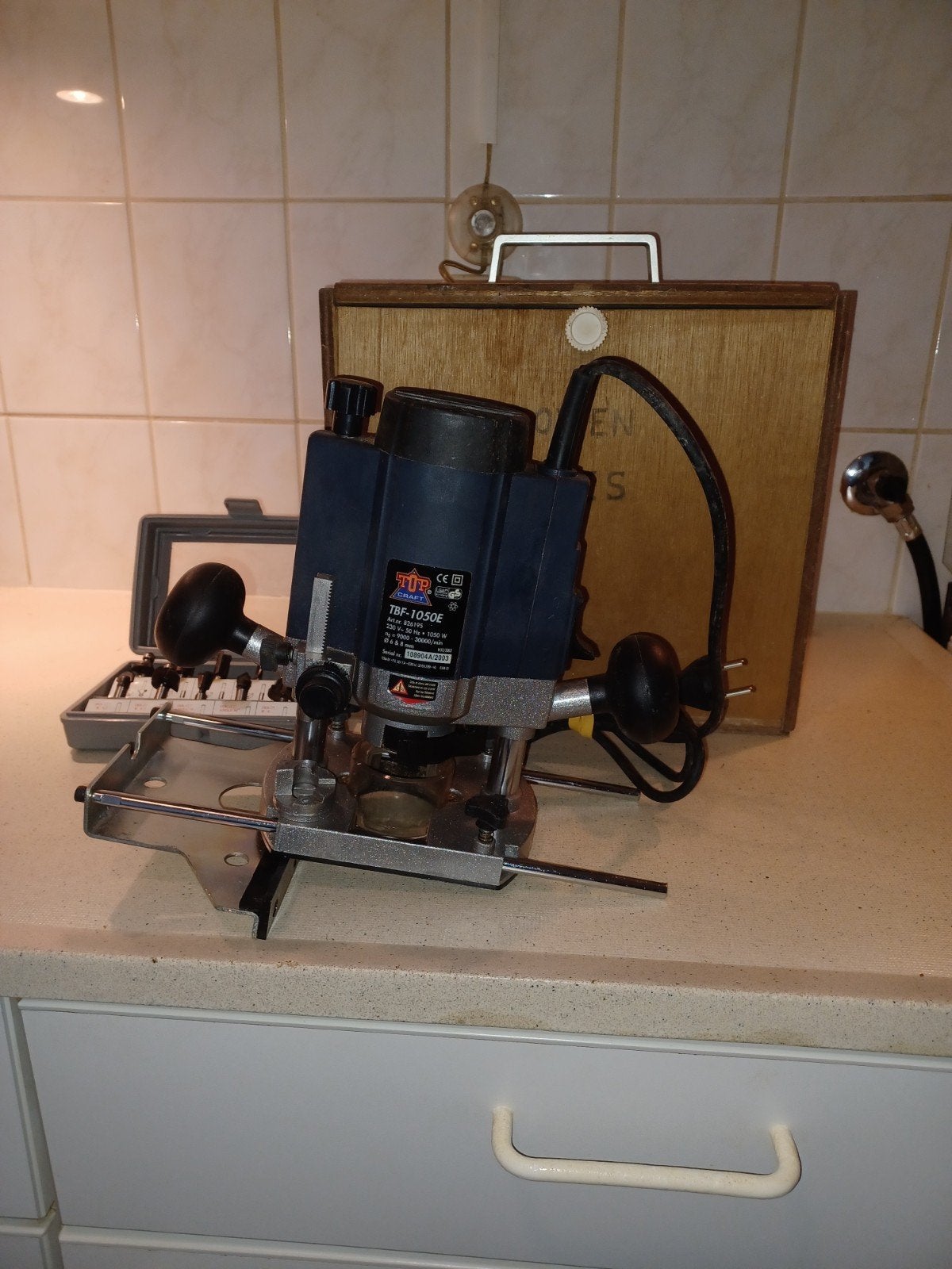 Bovenfrees TBF-1050E in prima staat, met houten opbergkist, Ophalen of Verzenden, Zo goed als nieuw, Bovenfrees, TUP-CRAFT