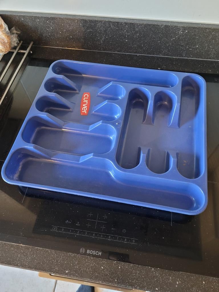 Curver bestekbak blauw, Ophalen of Verzenden