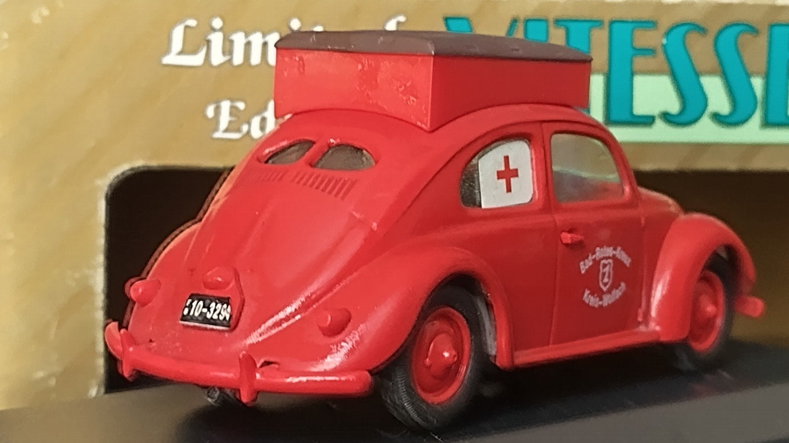 Volkswagen Vw Beetle Krankenwagen 1947 1:43 Vitesse Pol, Overige merken, Auto, Verzenden, .