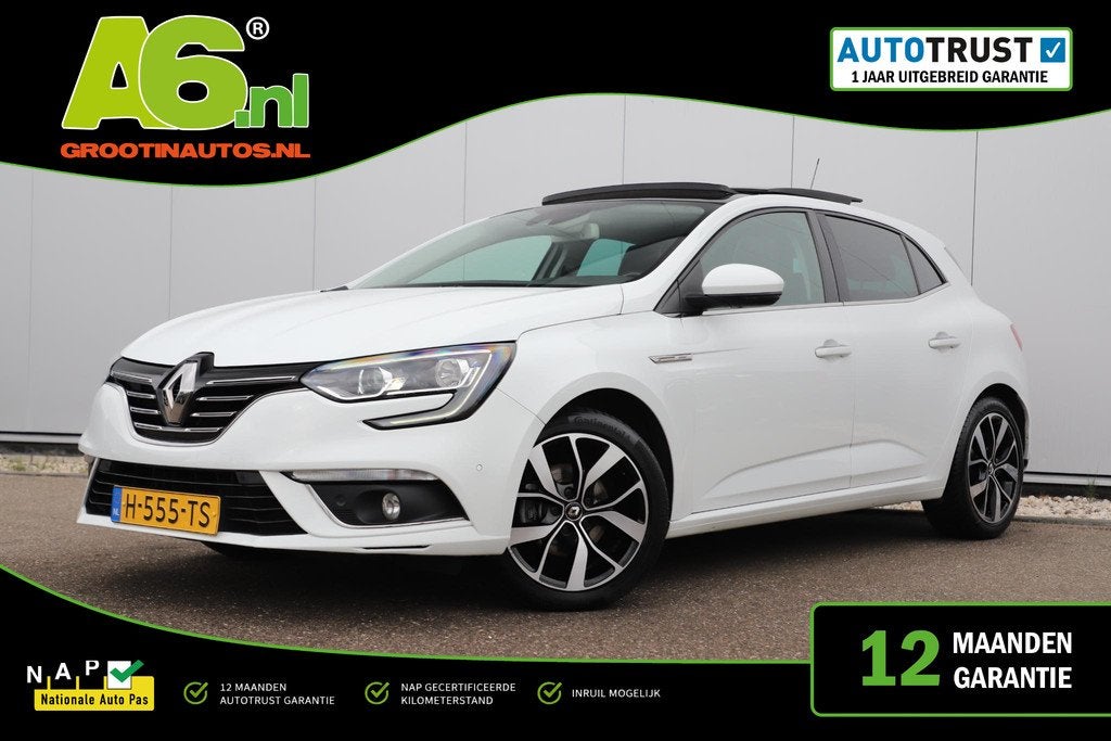 Renault Mégane 1.3 TCe Bose Panoramadak Trekhaak Half Leder, Auto's, Renault, Voorwielaandrijving, Euro 6, 4 cilinders, Met garantie (alle)