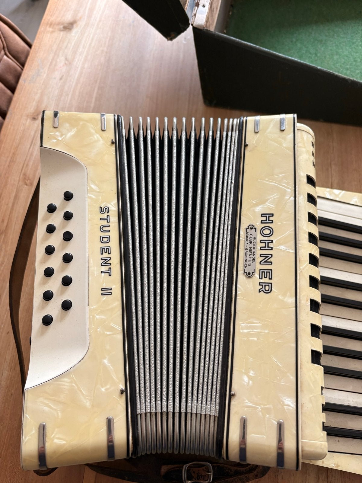 Hohner Student II Accordeon met koffer, Ophalen, Gebruikt, Overige formaten, Toetsaccordeon