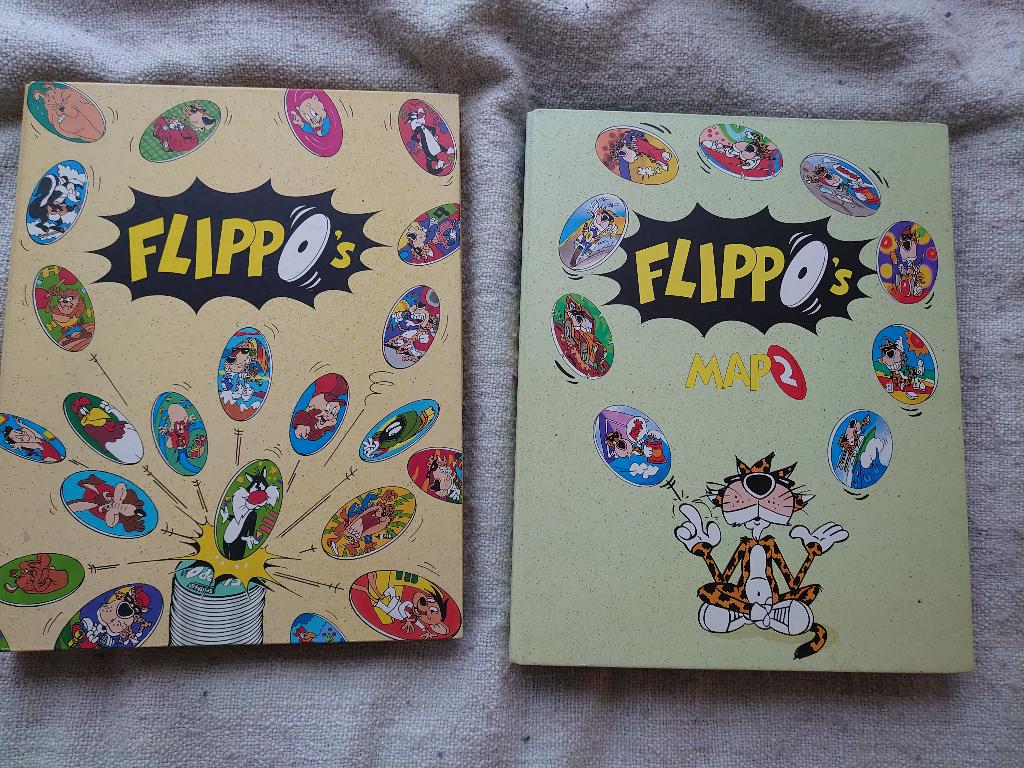 Flippo's - albums 1 en 2, Verzamelen, Flippo's, Ophalen of Verzenden, Guinness Record, Verzameling, Met verzamelmap(pen)