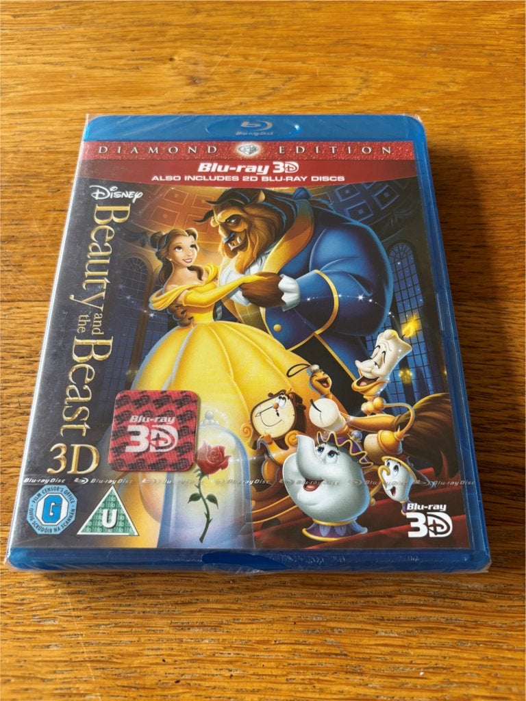 Blu-ray Beauty and the Beast - 3D + 2D Versie - N-NLO - NEW, Cd's en Dvd's, Engels, Film, Ophalen of Verzenden, Engels