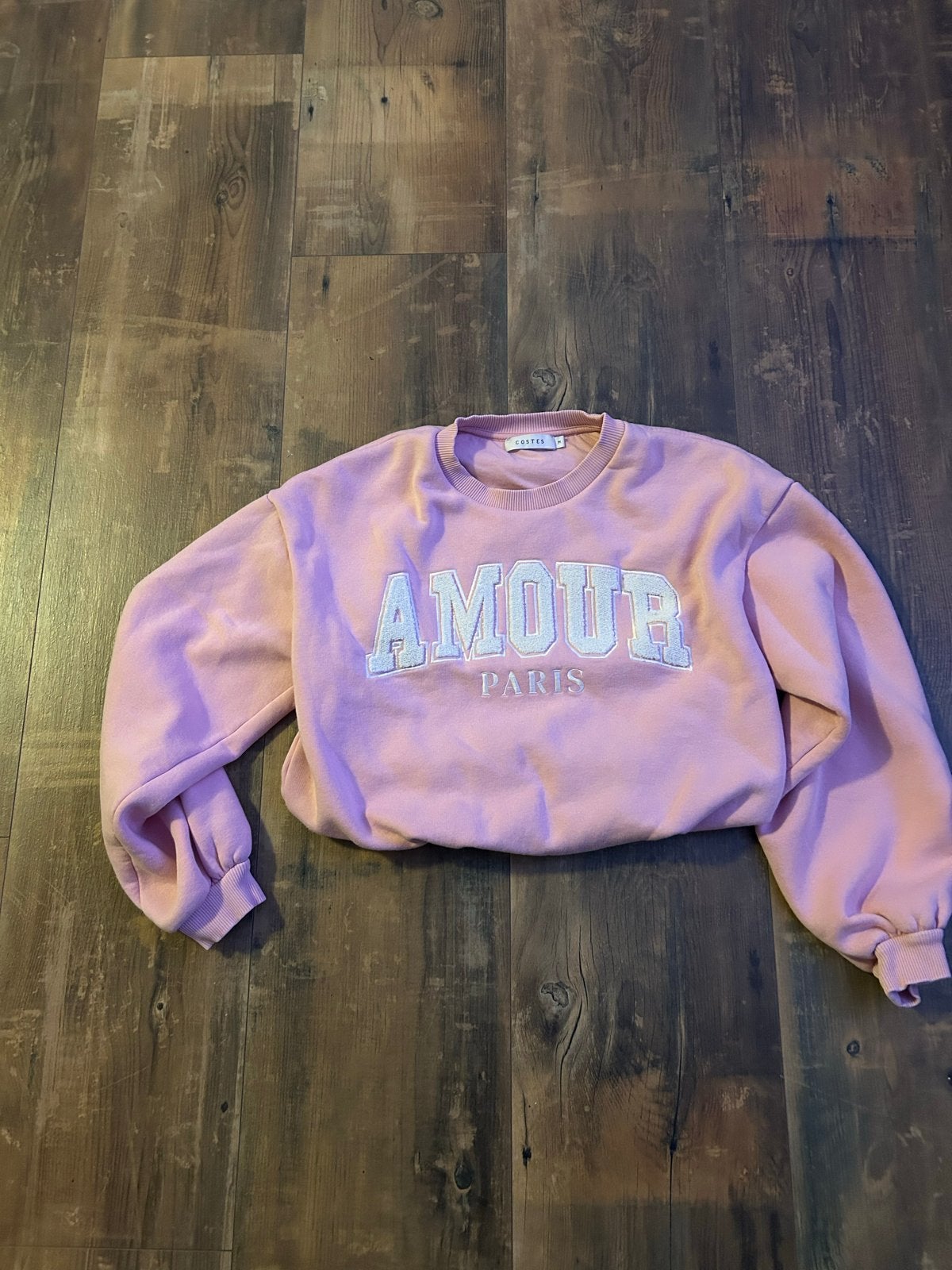 Roze Costes Amour Paris sweater maat M, Ophalen of Verzenden, Gedragen, Maat 38/40 (M), Roze