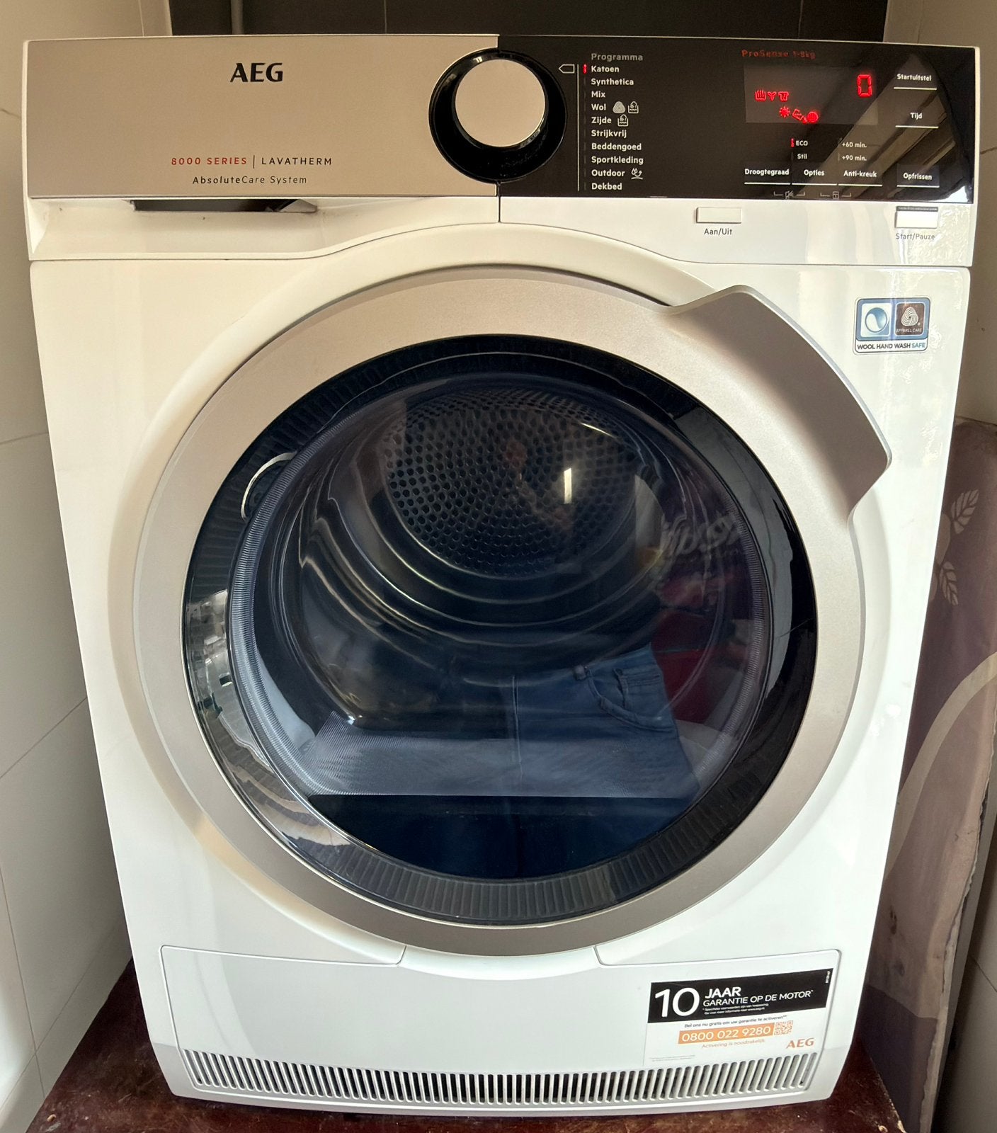 AEG 8000 series Lavatherm warmtepompdroger, Ophalen, Gebruikt, Anti-kreukfase, Overige typen