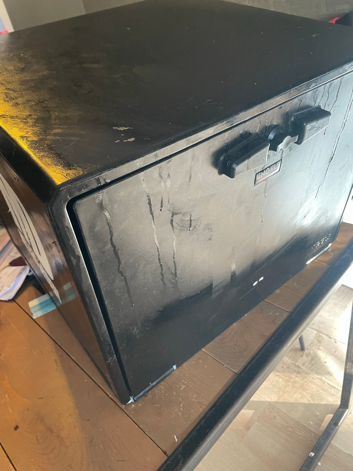 Bezorgbox met bevestiging rek, Ophalen, Gebruikt