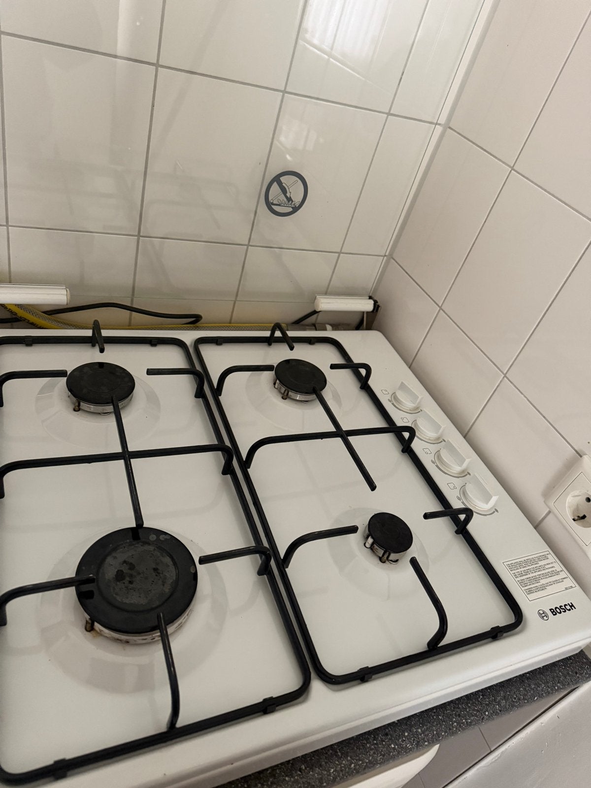 Bosch gasfornuis met 4 kookzones, Witgoed en Apparatuur, Ophalen, Gebruikt, 60 cm of meer, 4 kookzones