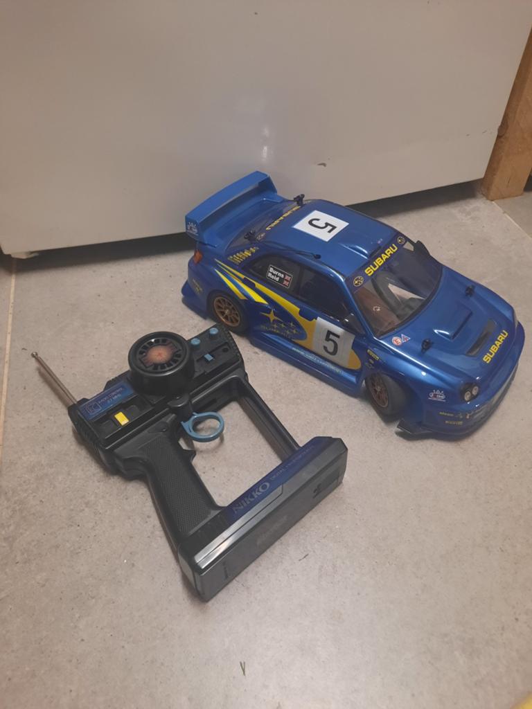 Vintage retro nikko subaru  impreza, Hobby en Vrije tijd, Modelbouw | Radiografisch | Auto's, Elektro, Gebruikt, Ophalen of Verzenden