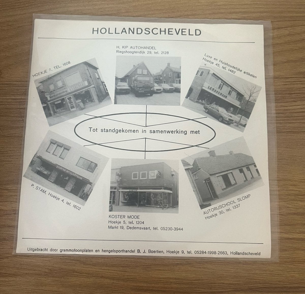 Hollandscheveld vinyl single origineel, Ophalen of Verzenden, Gebruikt, Streekmuziek