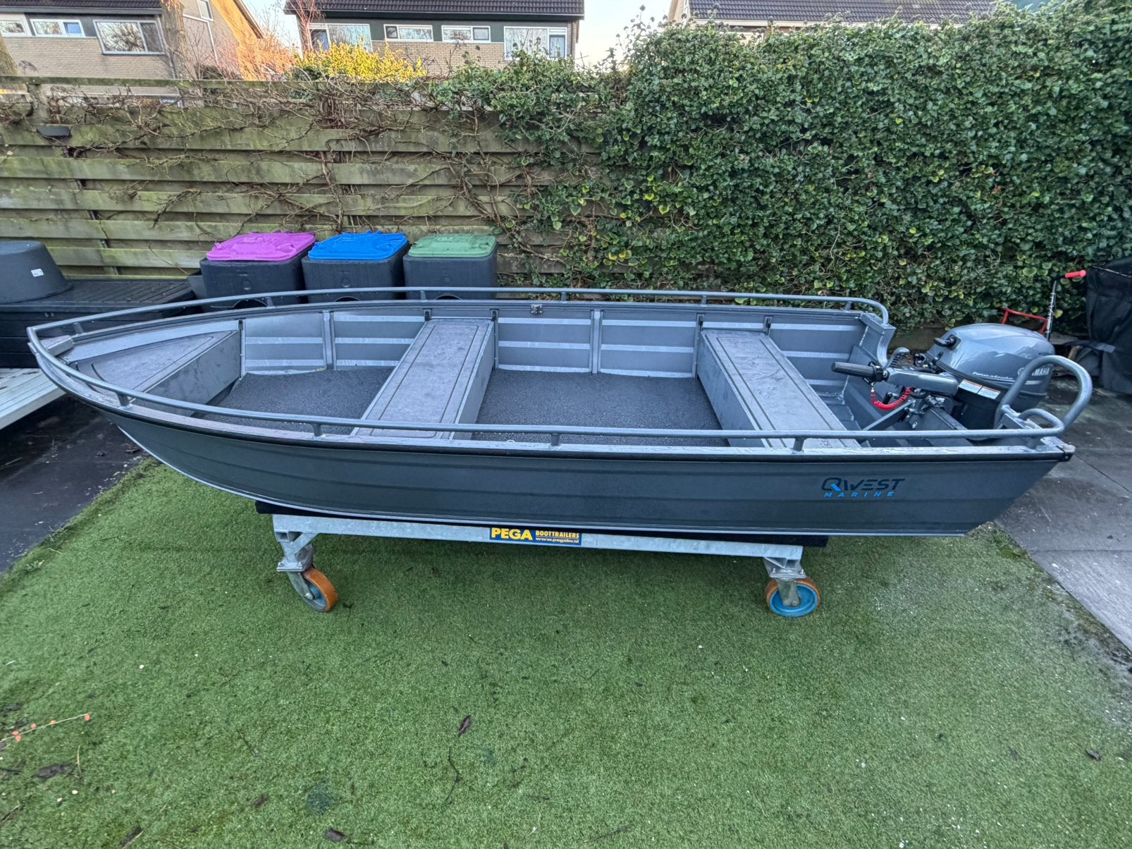 Qwest B381A Yamaha 9,9 four-stroke, Ophalen, Zo goed als nieuw, Buitenboordmotor