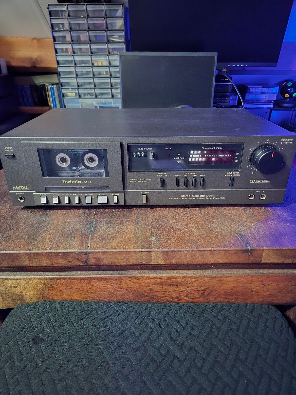 Technics M24 Stereo Cassette Deck - Vintage Audiophile, Ophalen, Enkel, Overige merken, Tiptoetsen