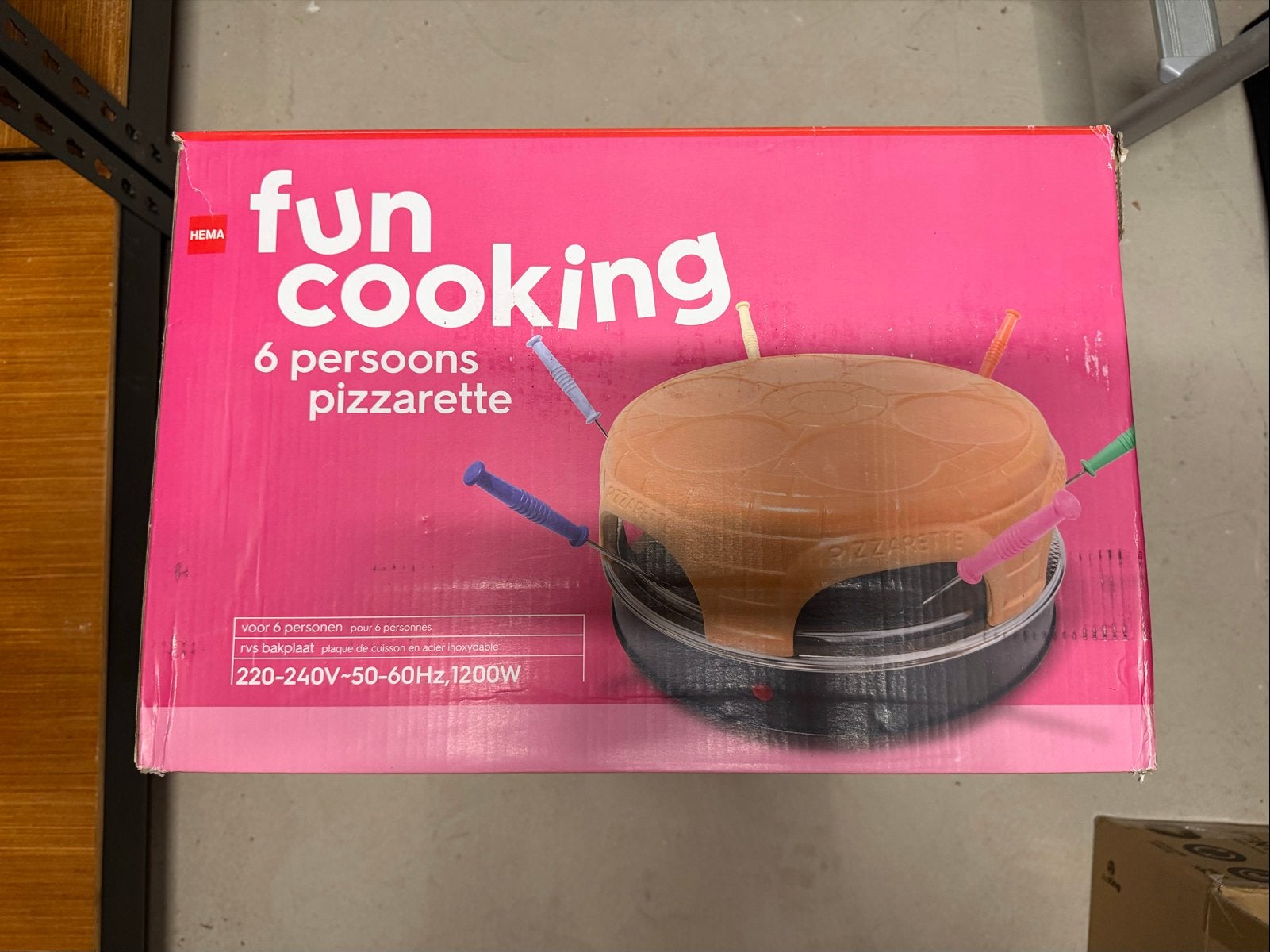 6-persoons pizzarette - Zo goed als nieuw! (2x gebruikt), Ophalen, Minder dan 45 cm, Overige merken, Pizzaoven