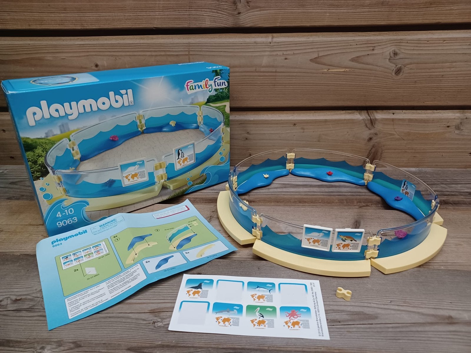 Playmobil Family Fun Dolfinarium / Zeehondenbassin 9063, Complete set, Overige typen, Zo goed als nieuw, Family fun