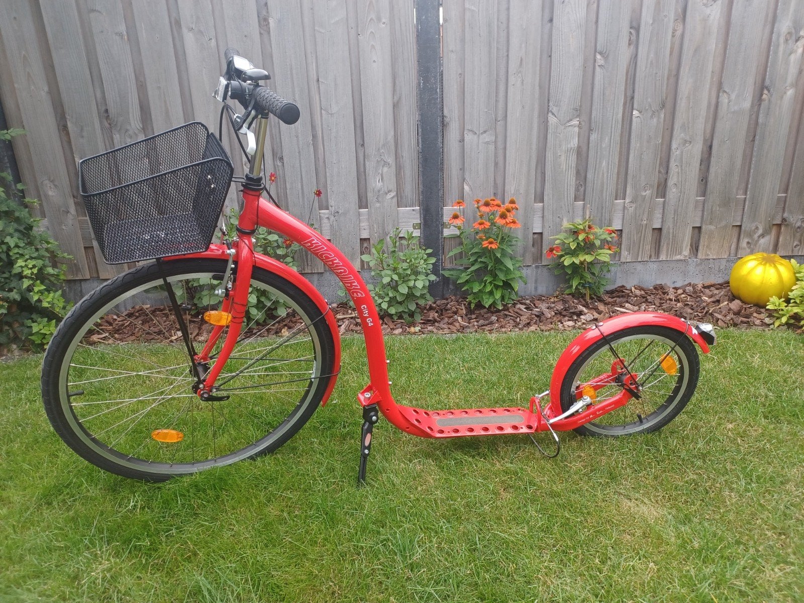 Kickbike City G4 red step in perfecte staat, Fietsen en Brommers, Steps, Ophalen, Gewone step