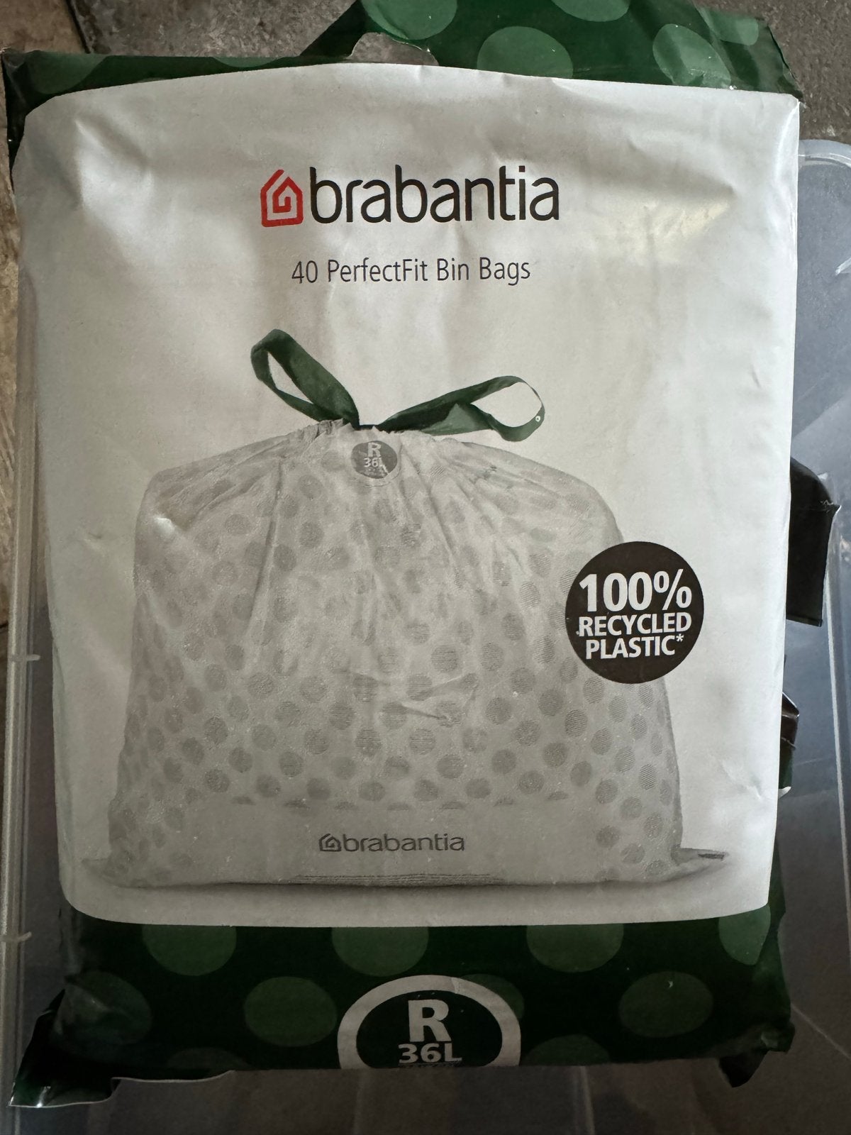 Brabantia PerfectFit Afvalzakken - Type R 36L (40 stuks) x 4, Kunststof, Overige typen, Nieuw, Ophalen of Verzenden