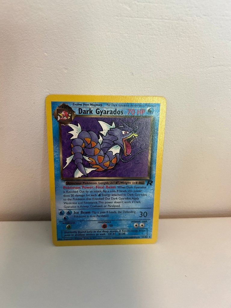 Pokémon Dark Gyarados 25/82 Team Rocket 2000, Hobby en Vrije tijd, Verzamelkaartspellen | Pokémon, Ophalen of Verzenden, Zo goed als nieuw