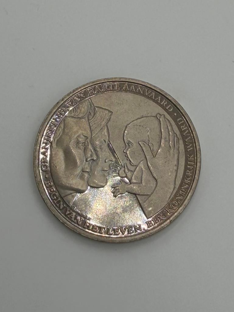 Nederland geboorte penning Amalia 2003, Postzegels en Munten, Munten | Europa | Euromunten, Ophalen of Verzenden, Overige landen
