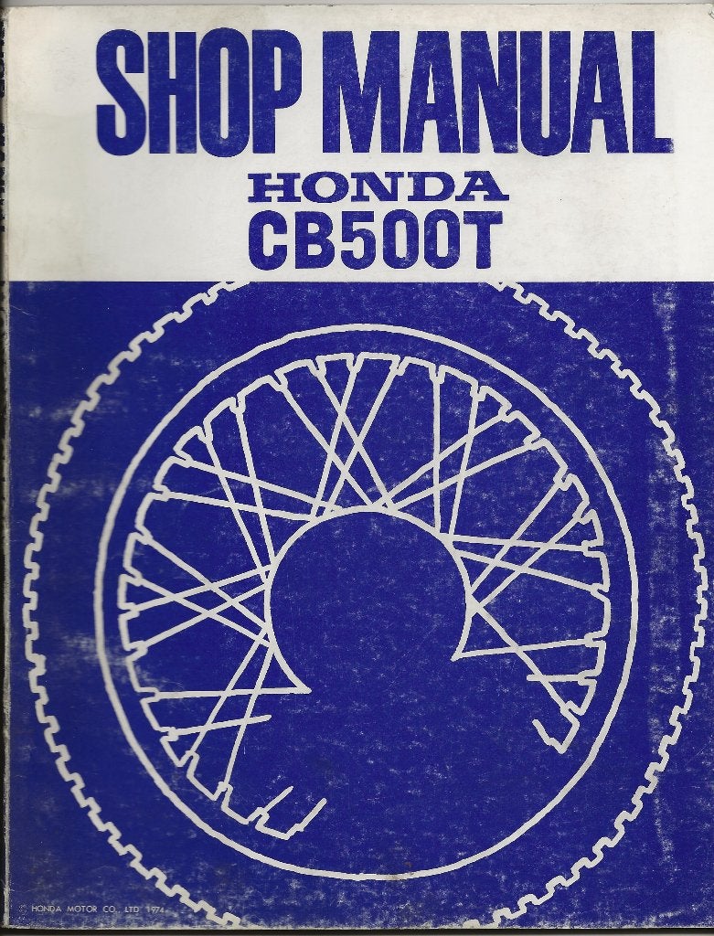 Honda CB500 T shop manual (3618z), Motoren, Ophalen of Verzenden, Honda