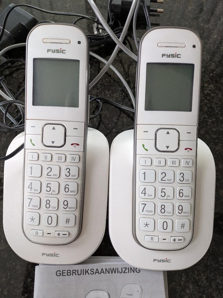 Telefoon Dect Fysic, Ophalen of Verzenden, Zo goed als nieuw, 2 handsets