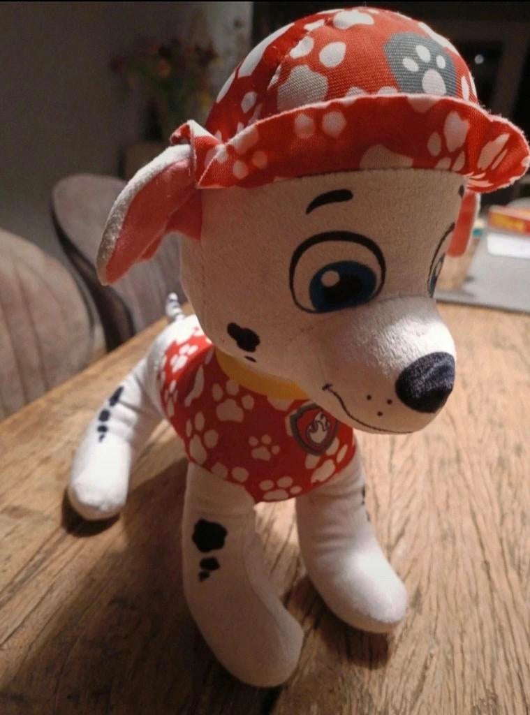 Paw Patrol knuffel Marshall zgan, Ophalen of Verzenden, Zo goed als nieuw, Hond