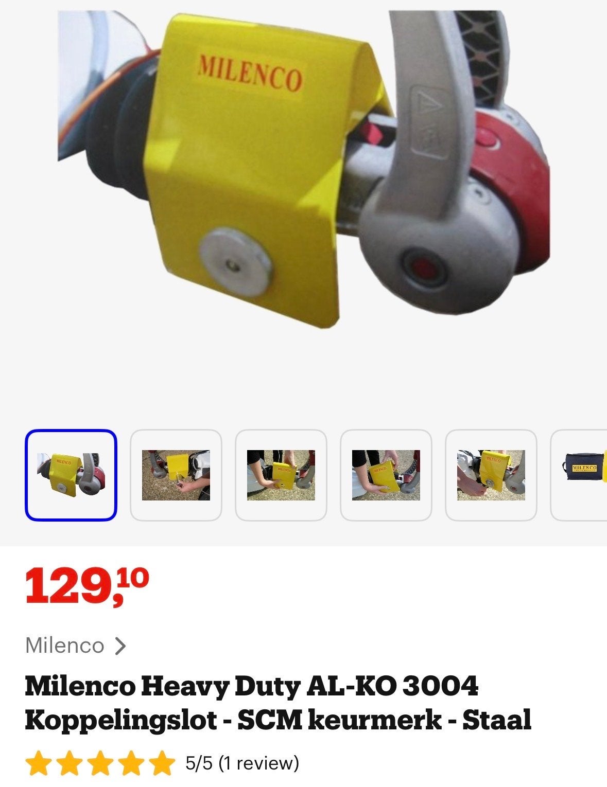 Milenco Heavy Duty AL-KO 3004 Koppelingsslot SCM, Ophalen, Gebruikt