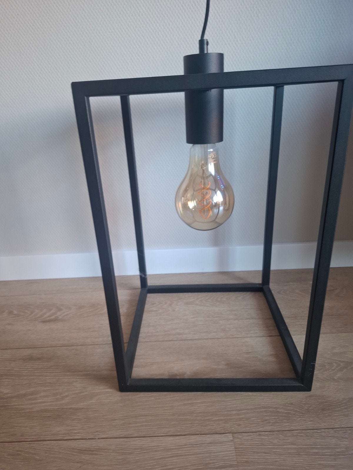 Industriële plafondlamp en lamp met stekker, Ophalen, Zo goed als nieuw