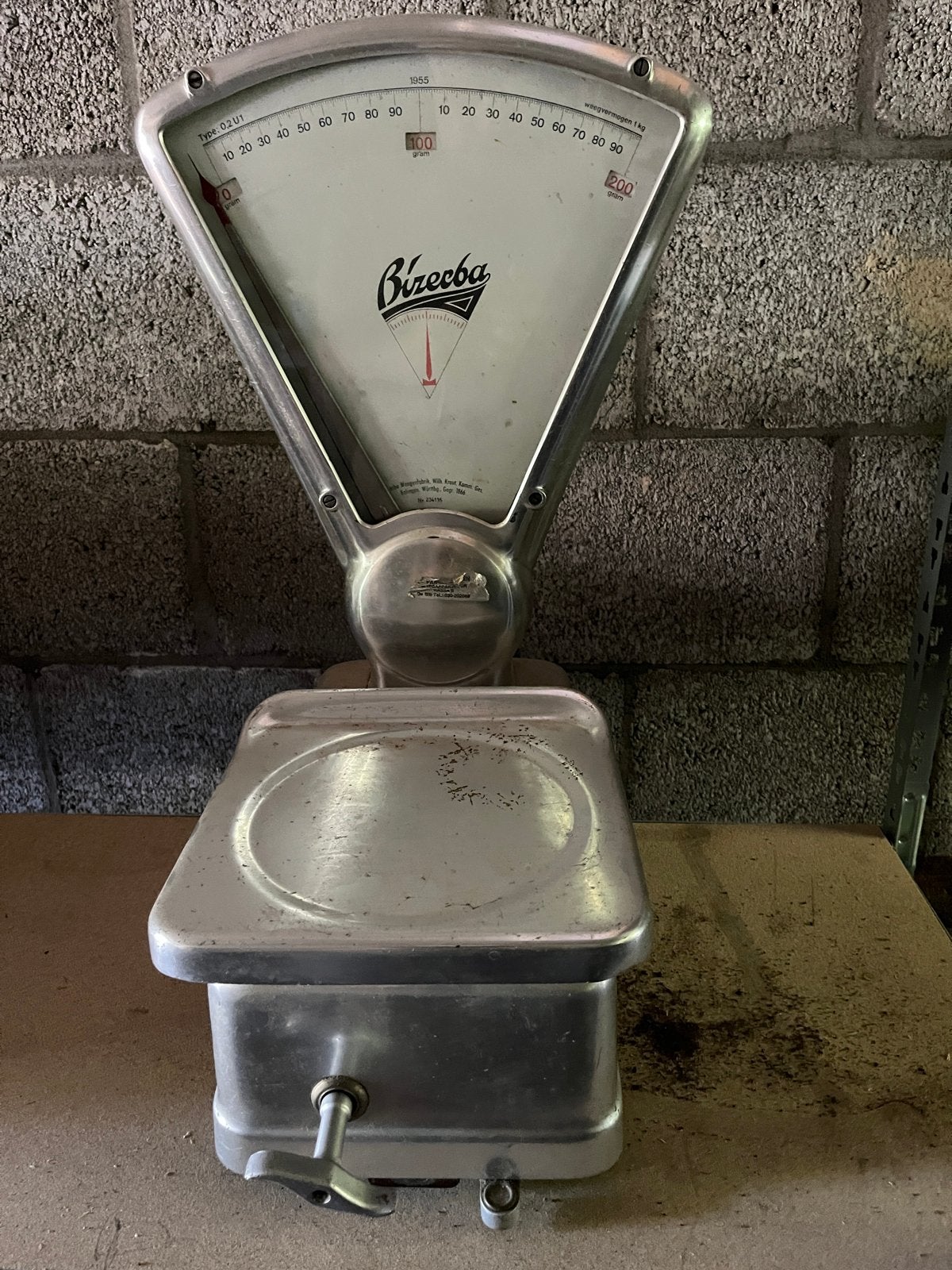 Oude vintage weegschaal - Bizerba Type D2U1, Antiek en Kunst, Ophalen