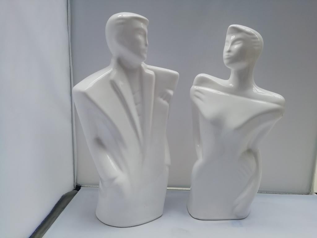 Rick en Rachel beelden ontworpen door Lindsey B. Balkweill, Antiek en Kunst, Kunst | Designobjecten, Ophalen of Verzenden