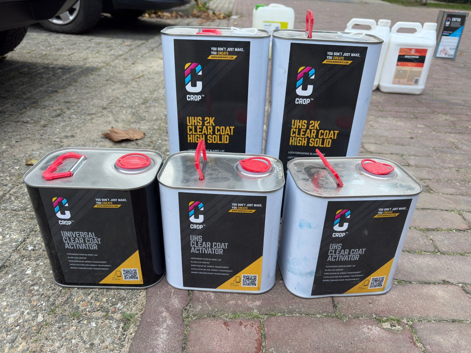 CROP blanke lak, Ophalen of Verzenden, Zo goed als nieuw, Wit, Lak