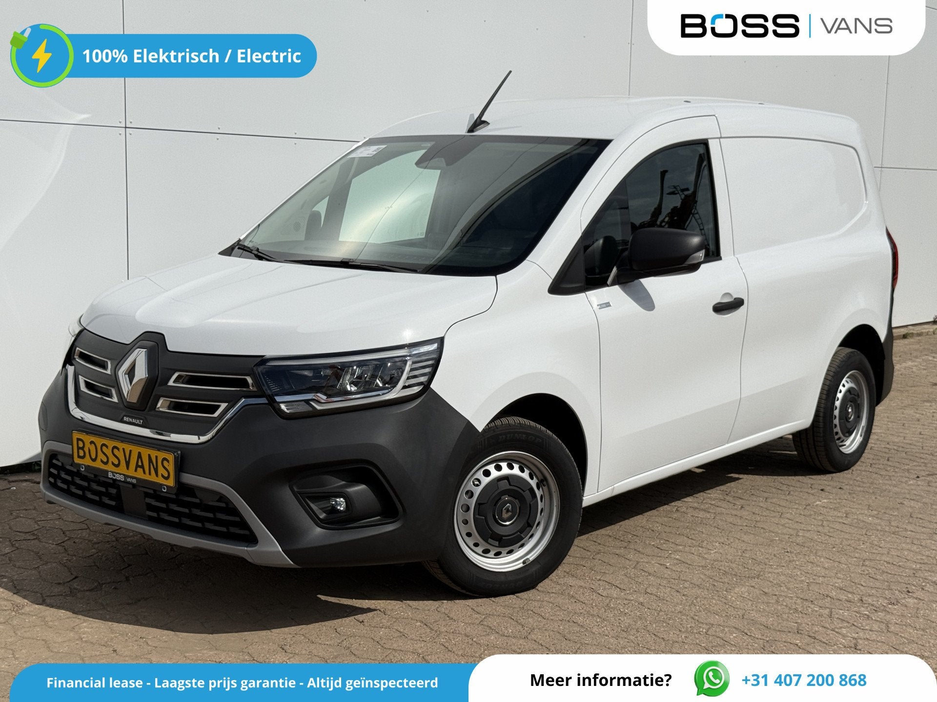 Renault Kangoo E-Tech 45kWh 122PK L1 Elektrisch 300km WLTP 9, 45 kWh, Stof, Gebruikt, 1715 kg