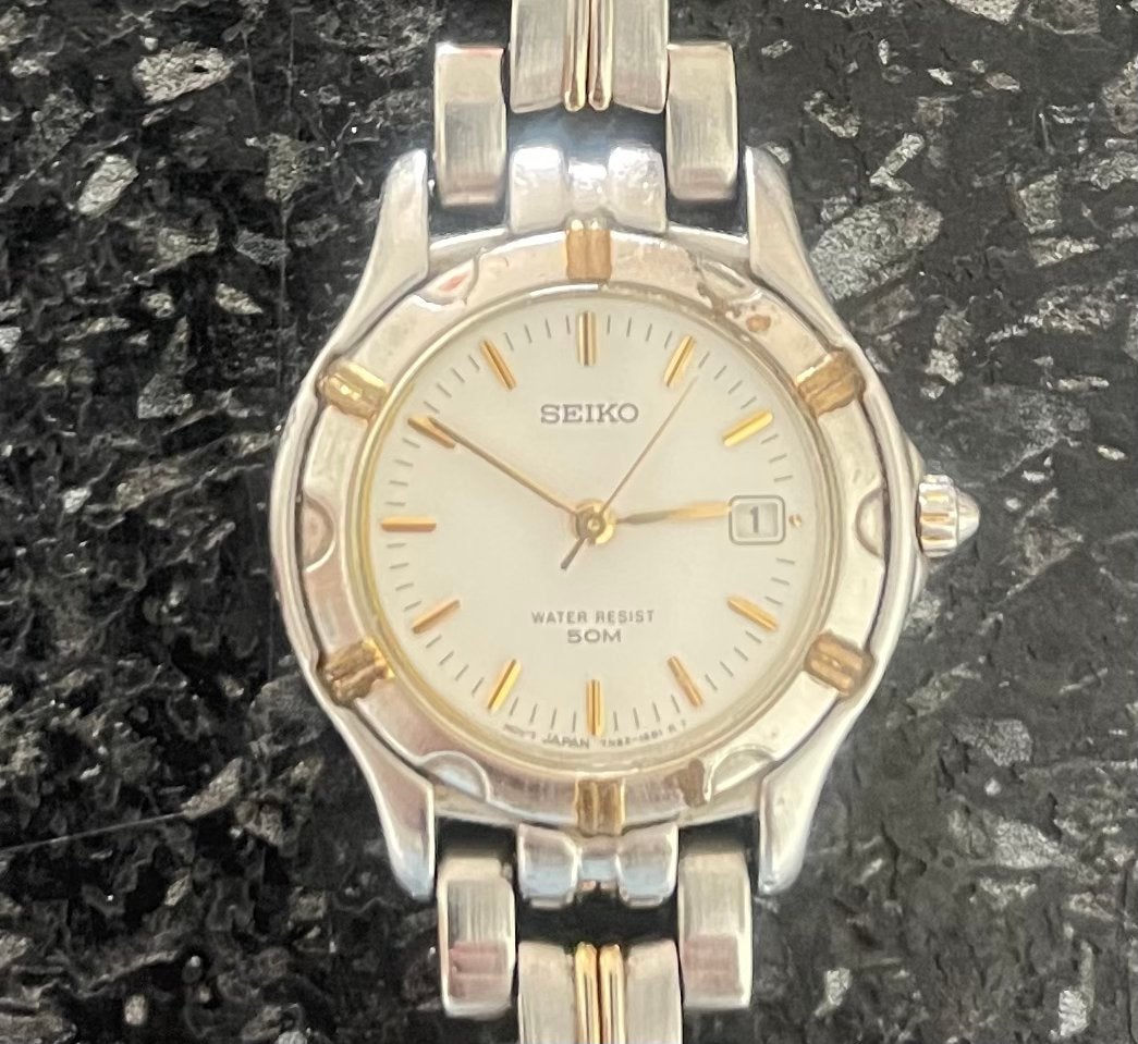 Seiko dames horloge lengte 17,5 cm, Ophalen, Gebruikt, Staal, Polshorloge