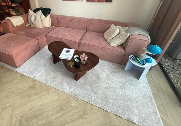 2x Ikea Stoense kleden beige 133x195 (samen 390x133/266x195), Huis en Inrichting, Stoffering | Tapijten en Kleden, Ophalen, 100 tot 150 cm