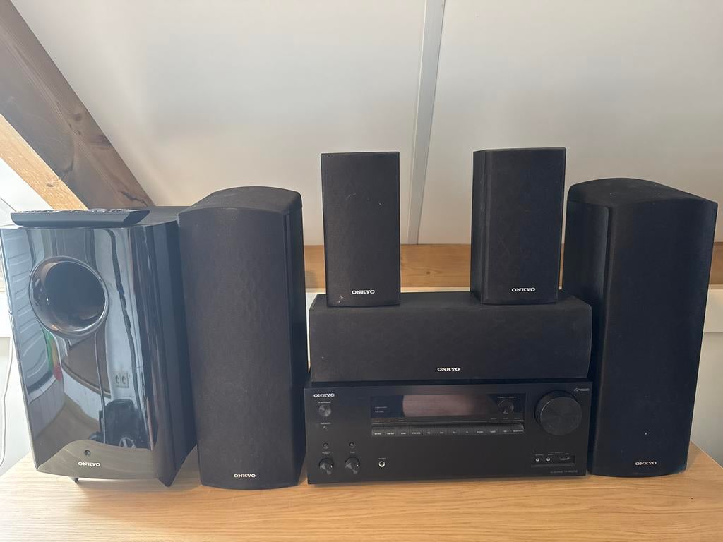 Onkyo TX-NR676E Home Cinema Set met 5.1 Luidsprekers, 7.1-systeem, Gebruikt, 70 watt of meer, Overige spelers