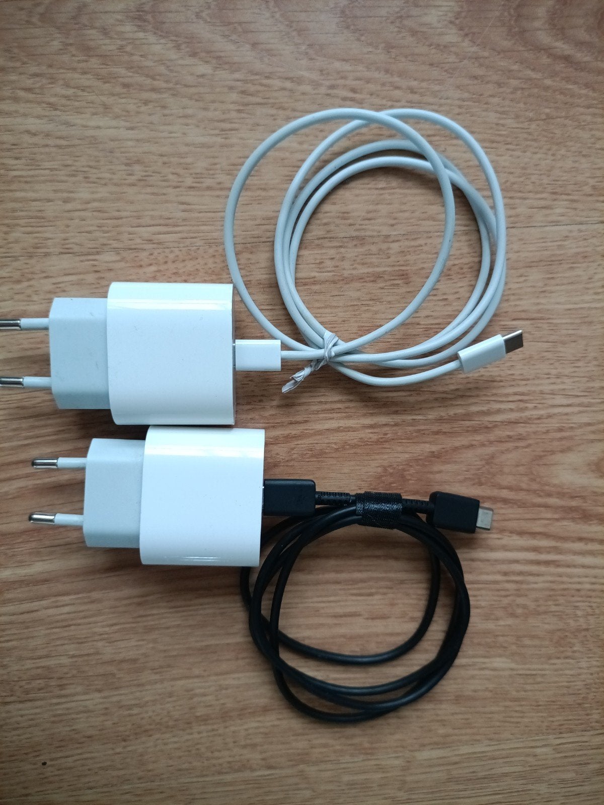 2x USB-C Snellader met kabel - Wit en Zwart, USB-C, Ophalen of Verzenden, Zo goed als nieuw, Samsung