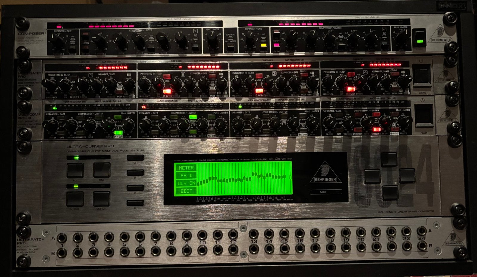 Behringer effecten in een 19inch rack, Ophalen, Gebruikt, Equalizer