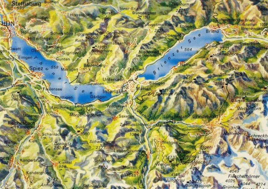 Berner Oberland, Ophalen of Verzenden, 1980 tot heden, Ongelopen, Overig Europa