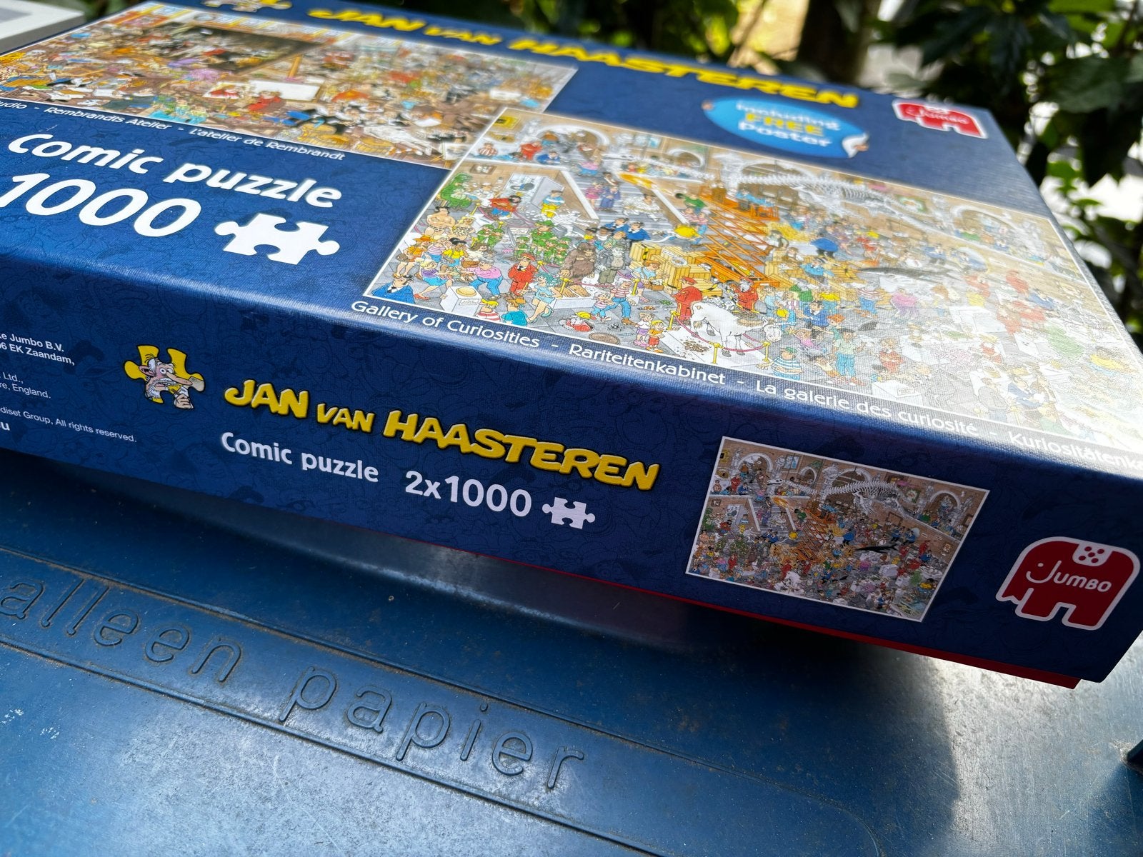 Jan van Haasteren Comic Puzzel 2x1000 stukjes, Ophalen, 500 t/m 1500 stukjes, Zo goed als nieuw, Legpuzzel