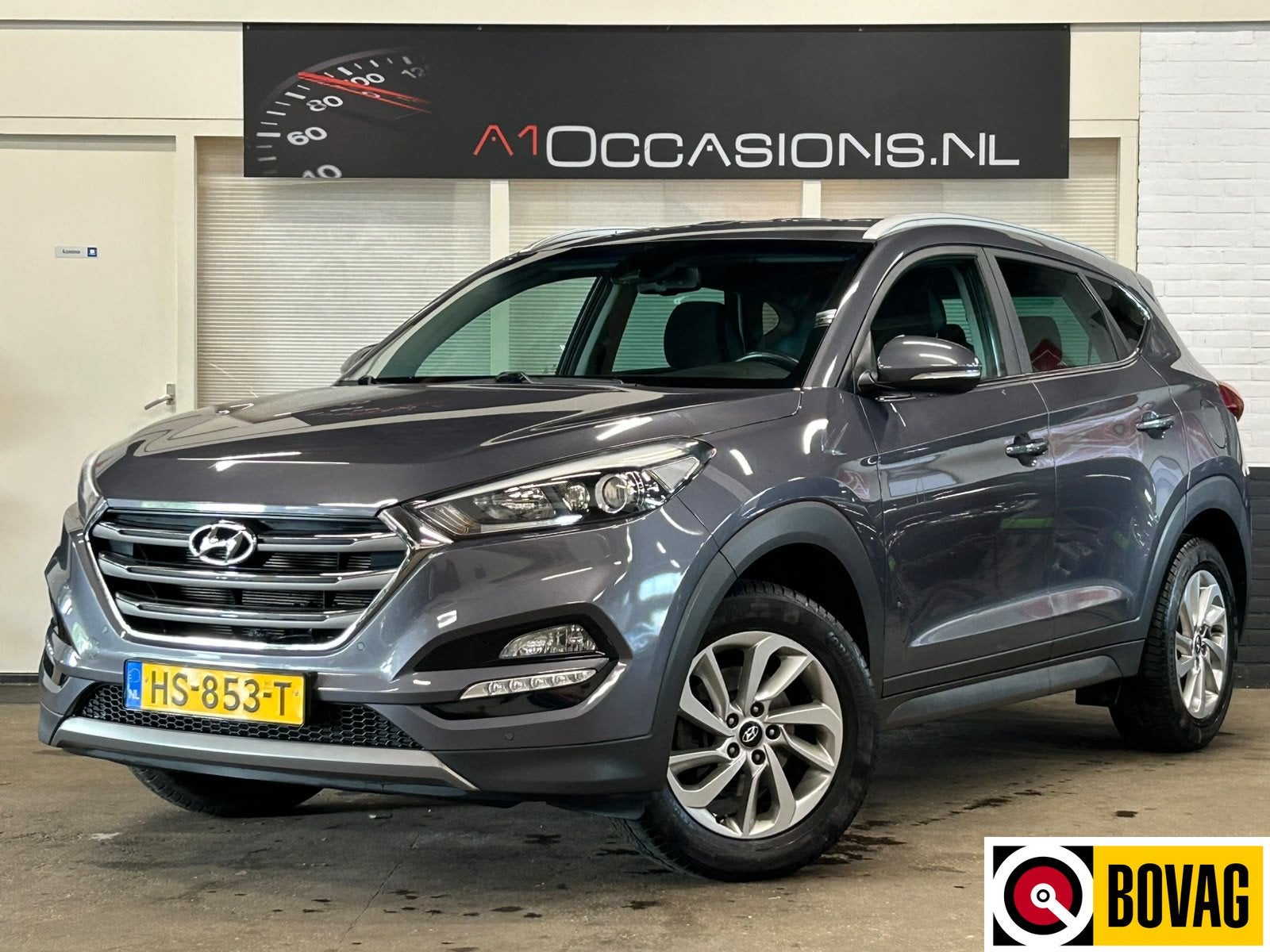 Hyundai Tucson 1.6 GDi Comfort (bj 2016), Voorwielaandrijving, Gebruikt, 4 cilinders, Leder en Stof