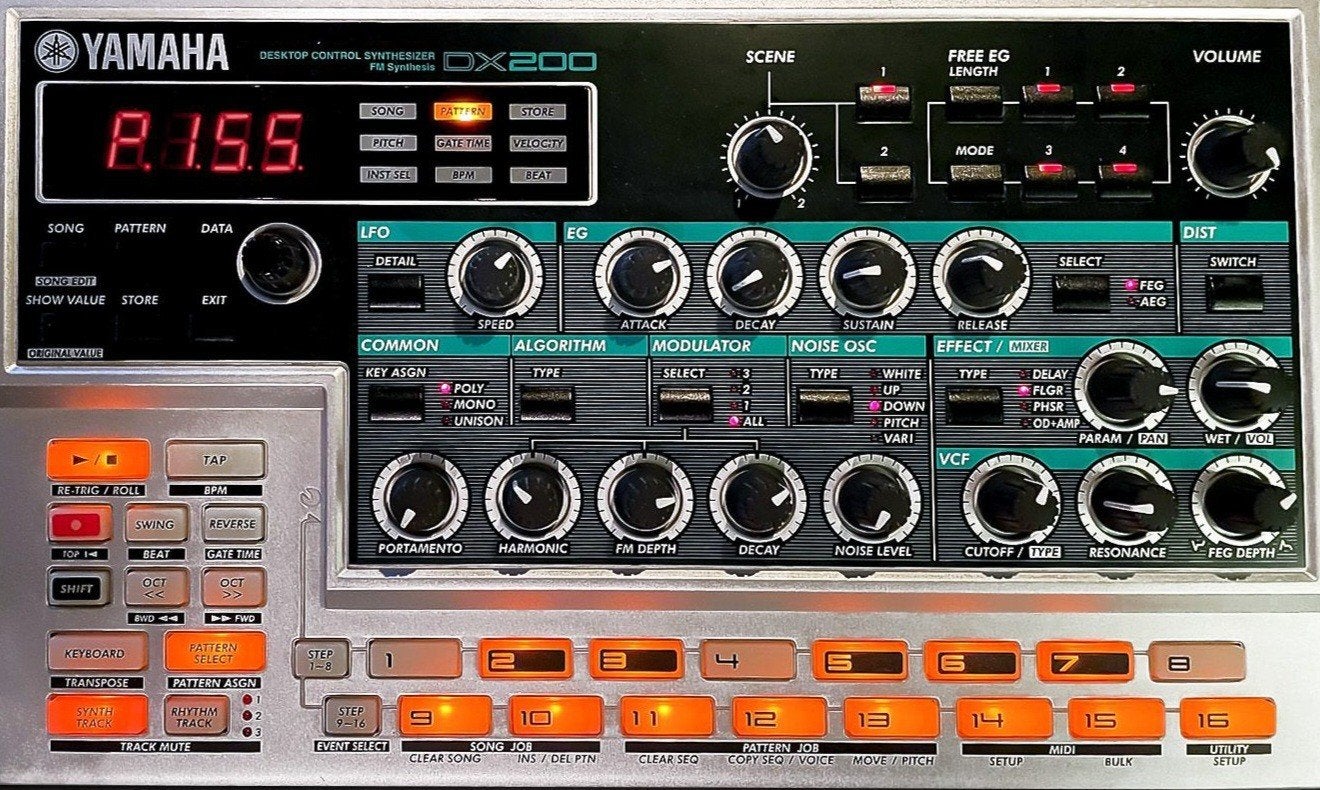 Yamaha DX 200 groove synth/drumcomputer (DX 7), Muziek en Instrumenten, Synthesizers, Verzenden, Gebruikt, Yamaha, Met midi-aansluiting