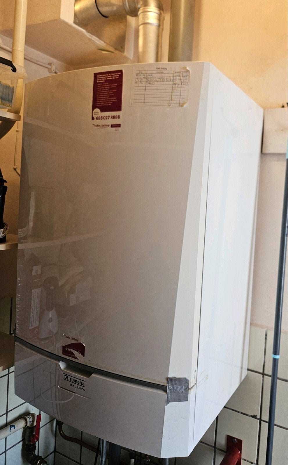 CV ketel Remeha Calenta 40L, Ophalen, Gebruikt, 20 tot 100 liter, Geiser