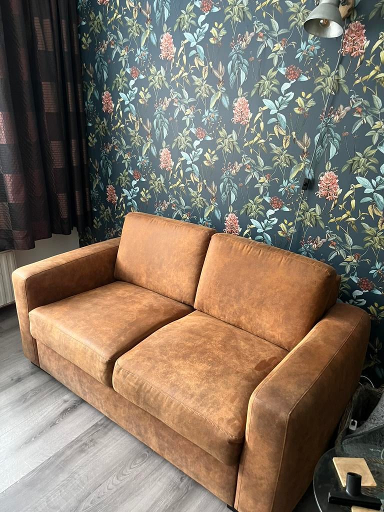2 zitsbank in goede staat!!, Huis en Inrichting, Banken | Bankstellen, Ophalen, 150 tot 200 cm, Tweepersoons, 75 tot 100 cm