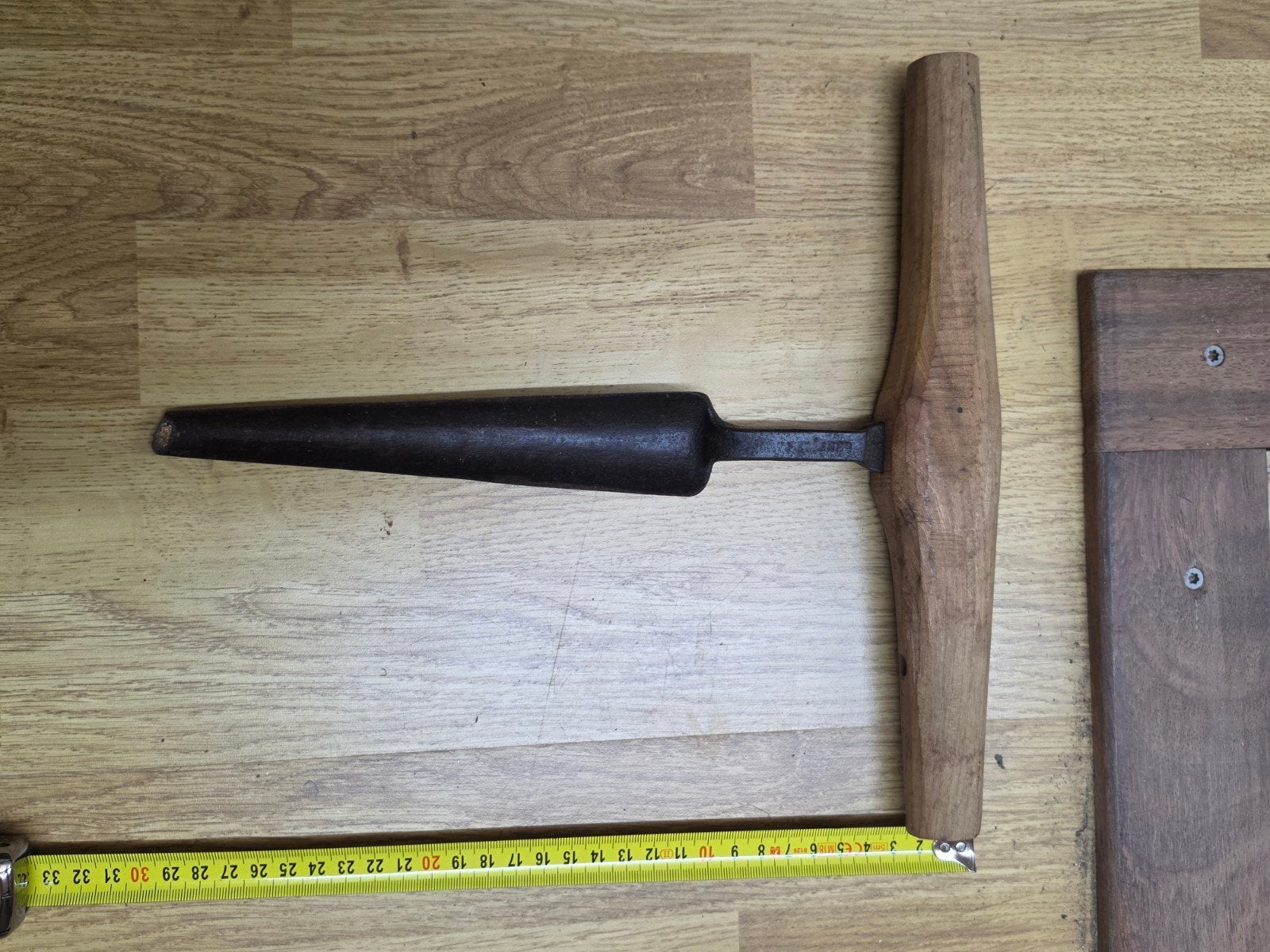 Antieke conische naafboor van wagenmaker, Ophalen of Verzenden