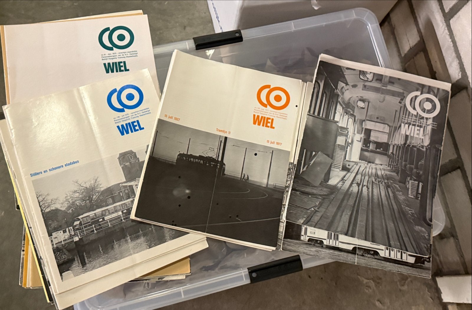 Wiel - Personeelsorgaan HTM (1969-1977) - Diverse nummers, Ophalen of Verzenden, Gelezen, Overige typen