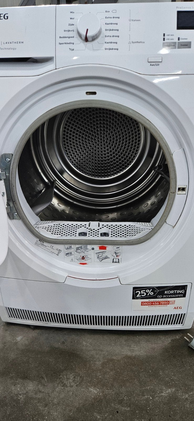 Foto 2 van AEG T7DBKLEVE Lavatherm 7000 wasdroger Serie Warmtepompdroge