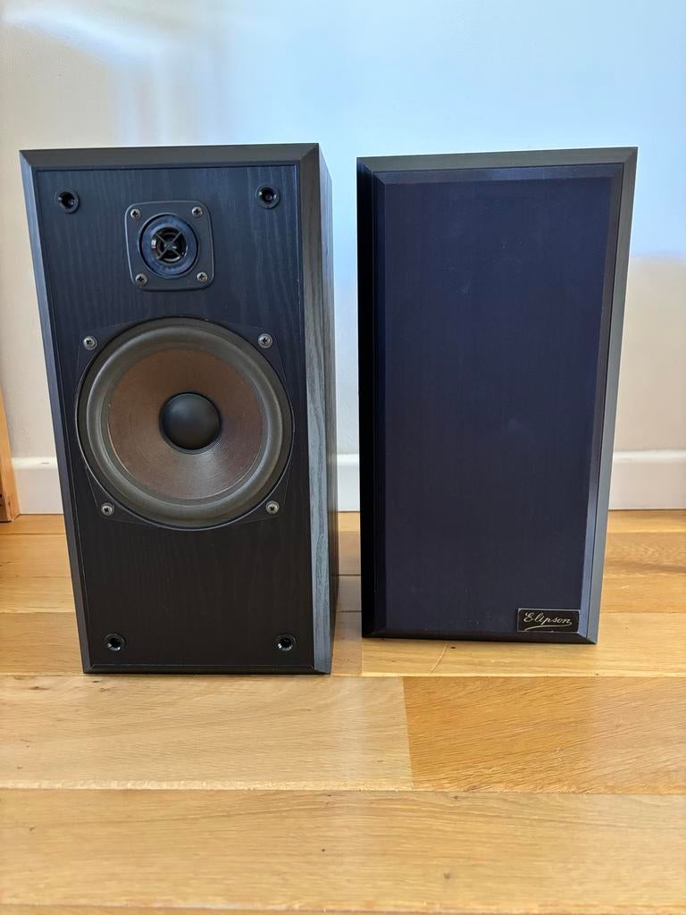 Vintage Elipson 2130 AM Luidsprekers, Gebruikt, 60 tot 120 watt, Front, Rear of Stereo speakers, Ophalen