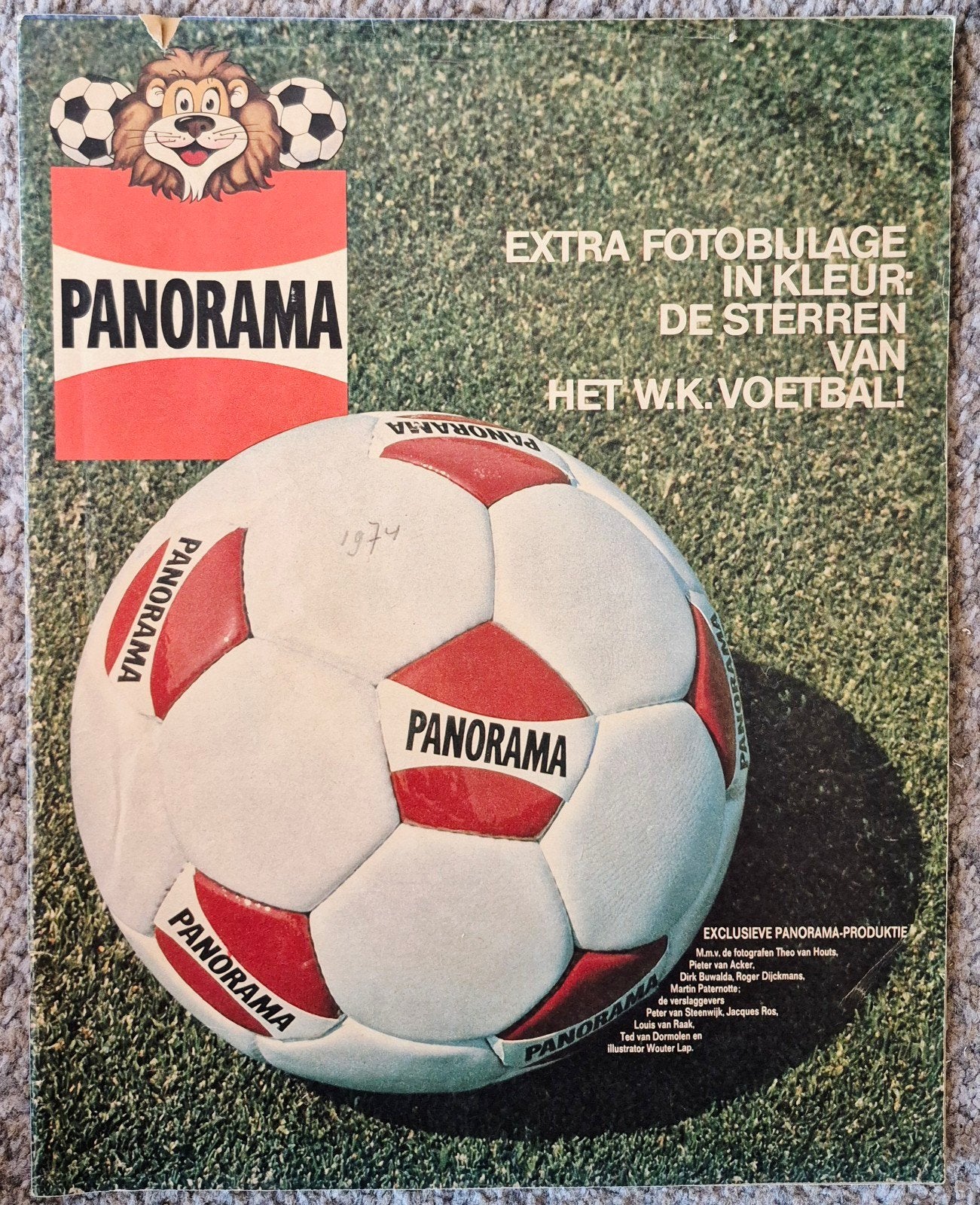 Mooie extra  panorama bijlage wk 1974, Verzamelen, Verzenden, Buitenlandse clubs