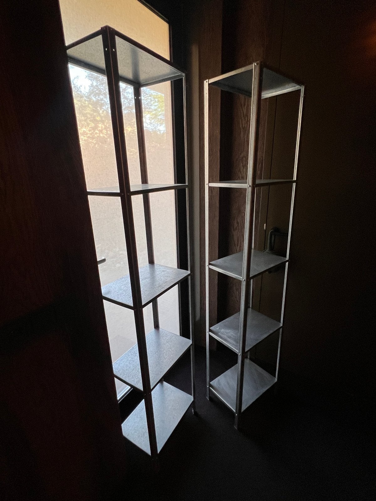 2x IKEA HYLLIS Stellingkast - Gegalvaniseerd, Huis en Inrichting, Kasten | Stellingkasten, Ophalen, Gebruikt
